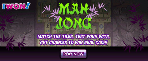 Play Mah Jong on the IWON Games Toolbar - Download here